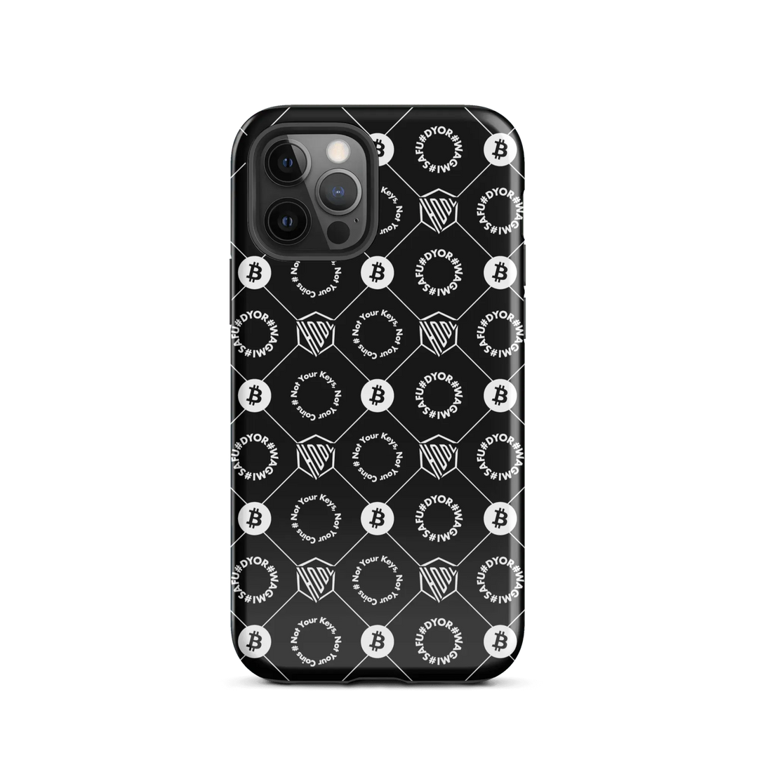 HODL iPhone Hard Case "First Edition Black" - HODL iPhone Hard Case "First Edition Black" - Schwarz Glossy / iPhone 12 Pro | Exklusive Smartphone Hülle Streetwear von HODL®