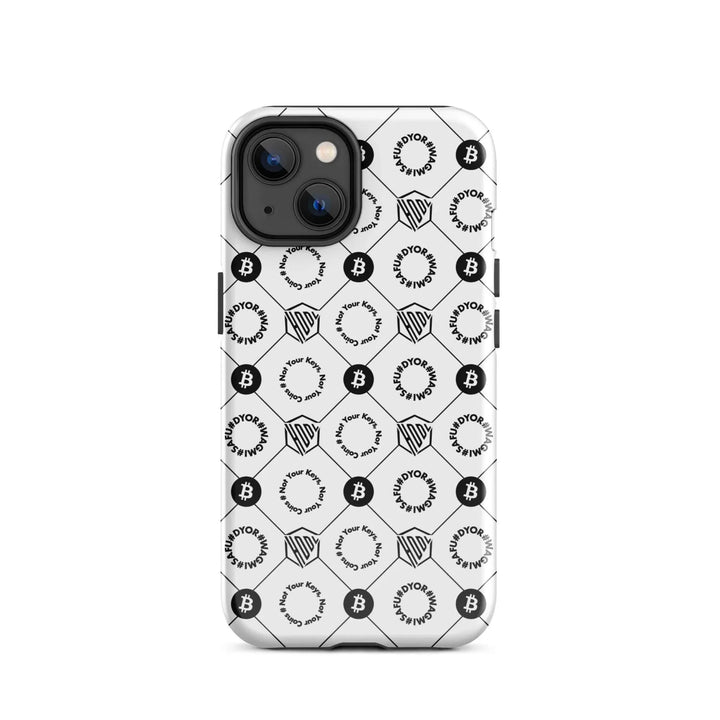 HODL iPhone Hard Case "First Edition White" - HODL iPhone Hard Case "First Edition White" - Weiß Glossy / iPhone 14 | Exklusive Smartphone Hülle Streetwear von HODL®