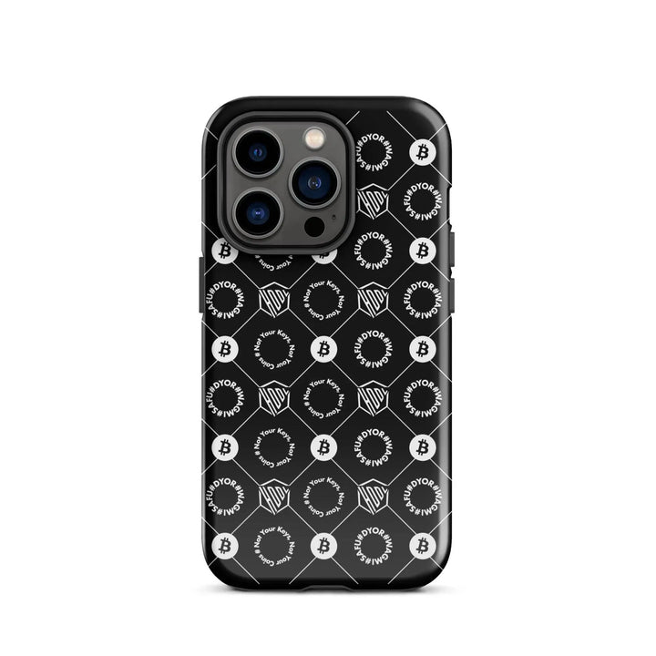 HODL iPhone Hard Case "First Edition Black" - HODL iPhone Hard Case "First Edition Black" - Schwarz Glossy / iPhone 14 Pro | Exklusive Smartphone Hülle Streetwear von HODL®