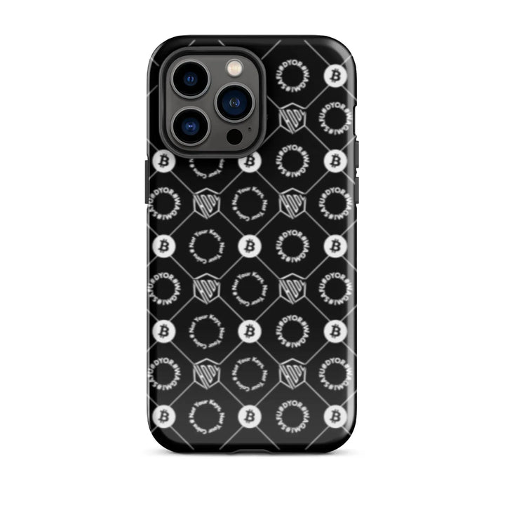 HODL iPhone Hard Case "First Edition Black" - HODL iPhone Hard Case "First Edition Black" - Schwarz Glossy / iPhone 14 Pro Max | Exklusive Smartphone Hülle Streetwear von HODL®
