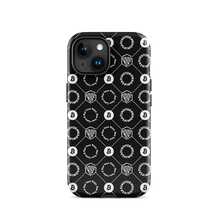 HODL iPhone Hard Case "First Edition Black" - HODL iPhone Hard Case "First Edition Black" - Schwarz Glossy / iPhone 15 | Exklusive Smartphone Hülle Streetwear von HODL®
