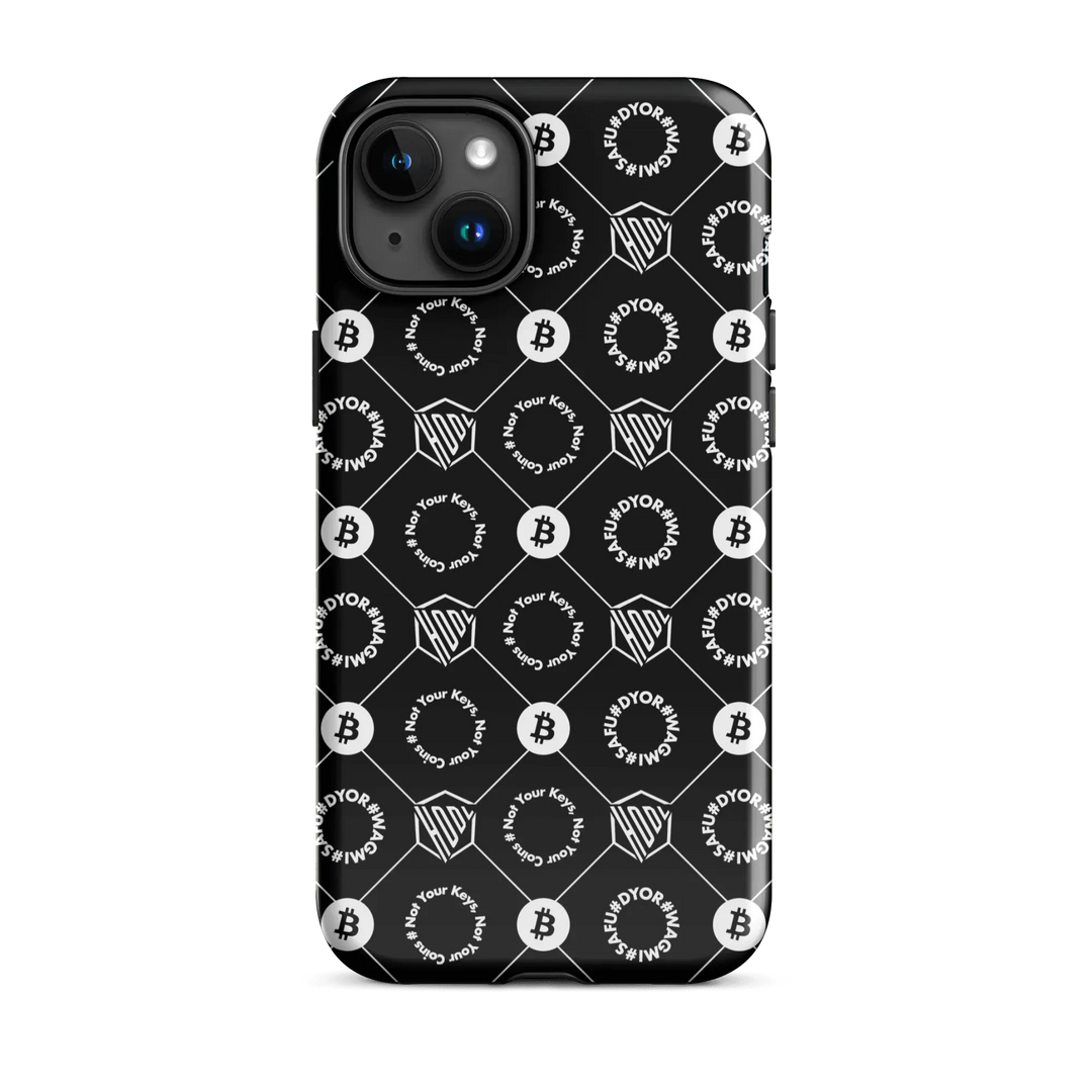 HODL iPhone Hard Case "First Edition Black" - HODL iPhone Hard Case "First Edition Black" - Schwarz Glossy / iPhone 15 Plus | Exklusive Smartphone Hülle Streetwear von HODL®