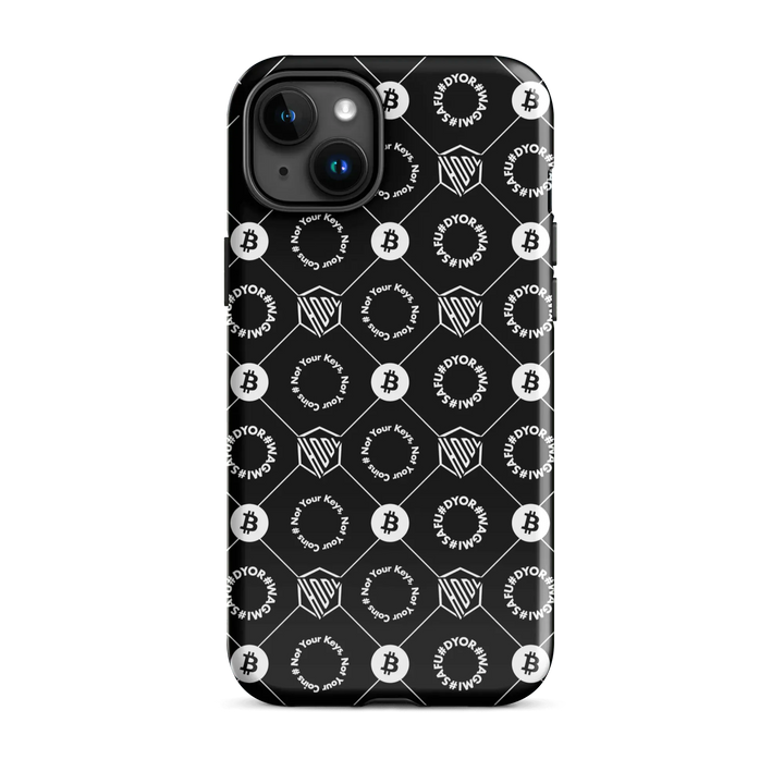 HODL iPhone Hard Case "First Edition Black" - HODL iPhone Hard Case "First Edition Black" - Schwarz Glossy / iPhone 15 Plus | Exklusive Smartphone Hülle Streetwear von HODL®