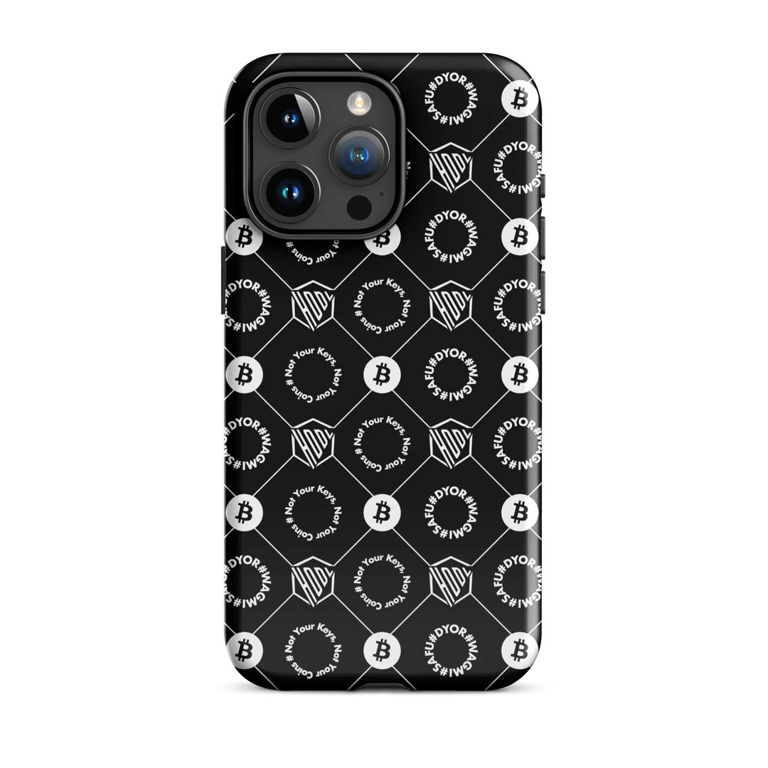 HODL iPhone Hard Case "First Edition Black" - HODL iPhone Hard Case "First Edition Black" - Schwarz Glossy / iPhone 15 Pro Max | Exklusive Smartphone Hülle Streetwear von HODL®