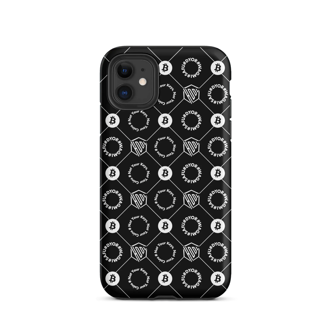 HODL iPhone Hard Case "First Edition Black" - HODL iPhone Hard Case "First Edition Black" - Schwarz Matt / iPhone 11 | Exklusive Smartphone Hülle Streetwear von HODL®