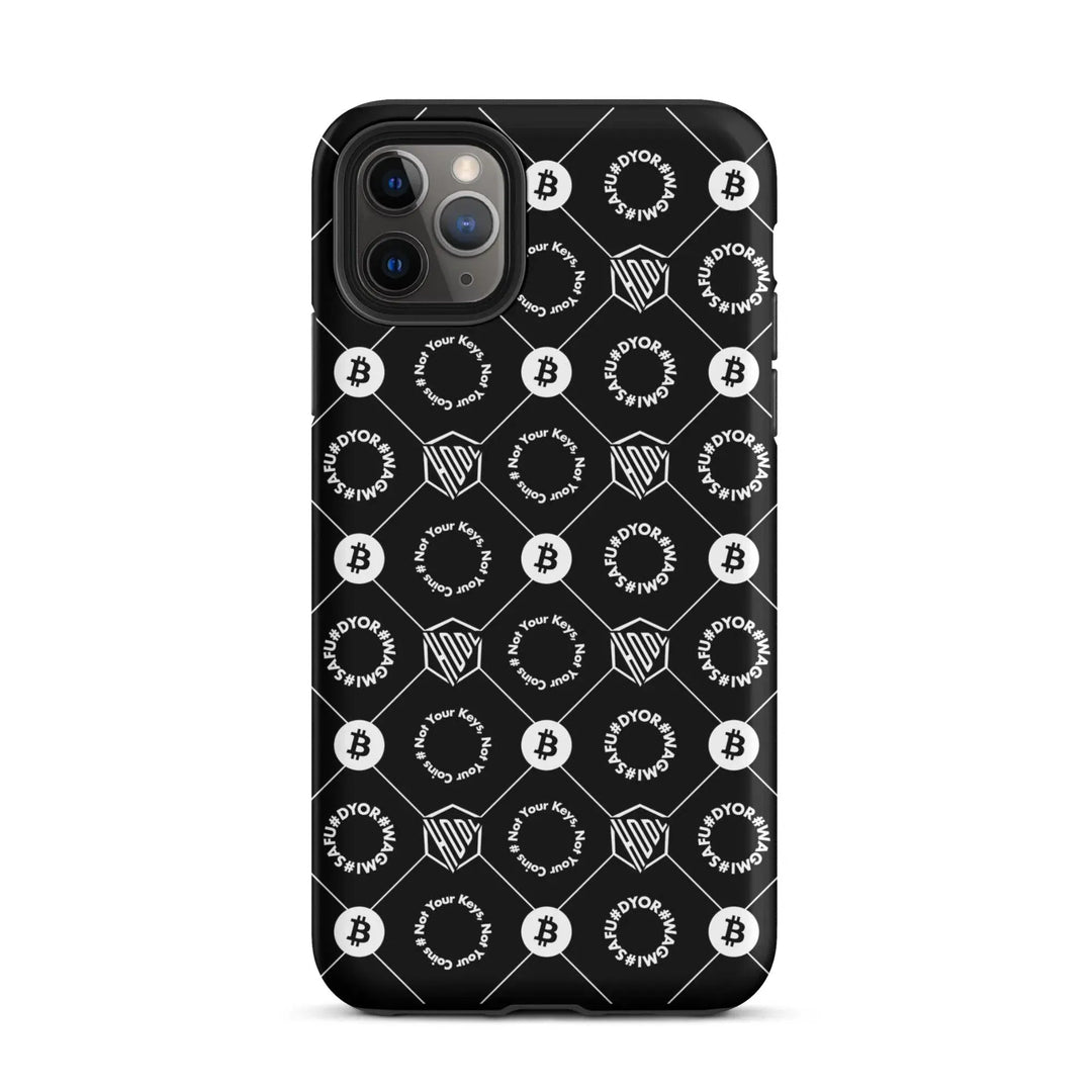 HODL iPhone Hard Case "First Edition Black" - HODL iPhone Hard Case "First Edition Black" - Schwarz Matt / iPhone 11 Pro Max | Exklusive Smartphone Hülle Streetwear von HODL®