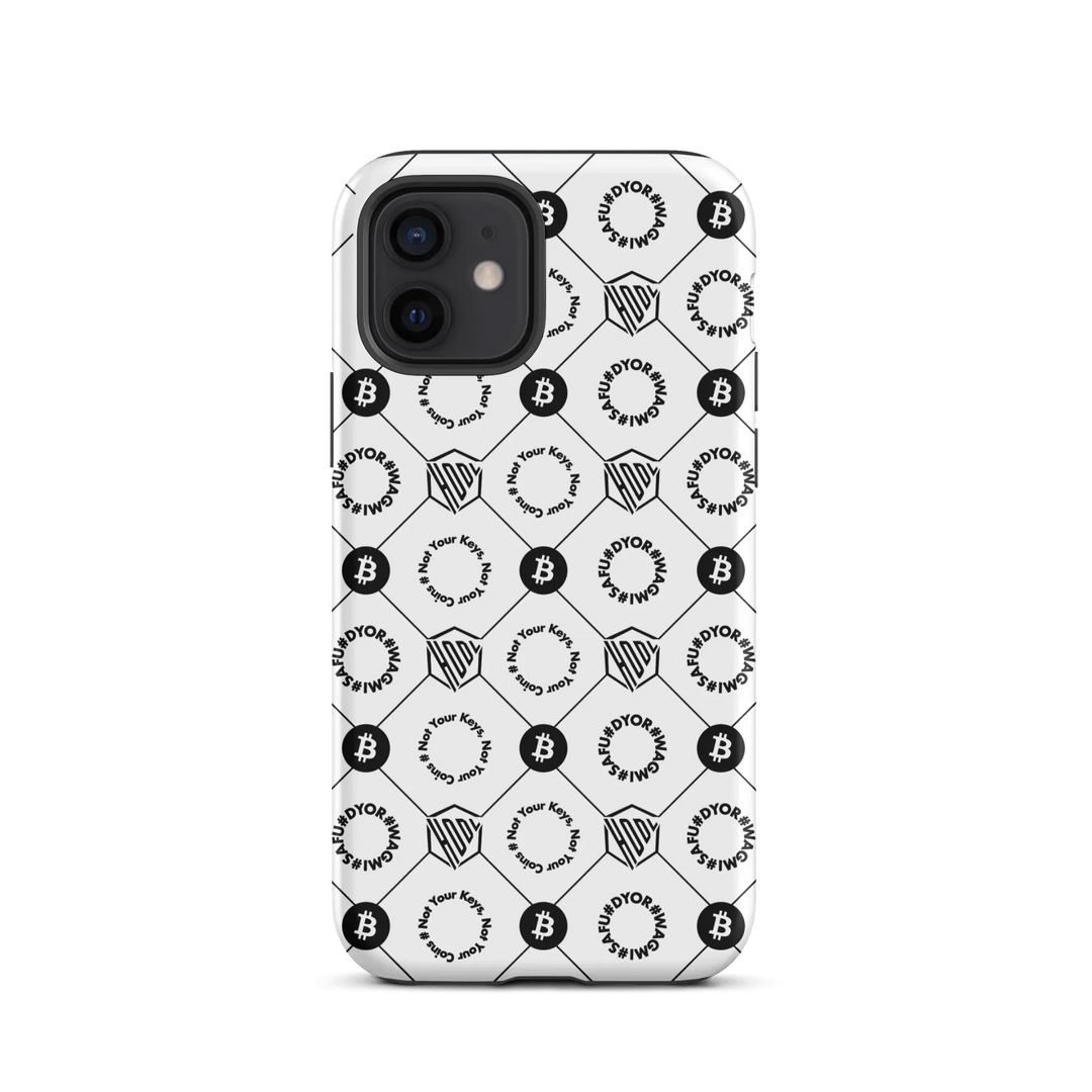 HODL iPhone Hard Case "First Edition White" - HODL iPhone Hard Case "First Edition White" - Weiß Matt / iPhone 12 | Exklusive Smartphone Hülle Streetwear von HODL®