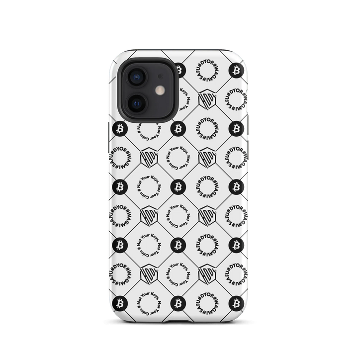 HODL iPhone Hard Case "First Edition White" - HODL iPhone Hard Case "First Edition White" - Weiß Matt / iPhone 12 | Exklusive Smartphone Hülle Streetwear von HODL®