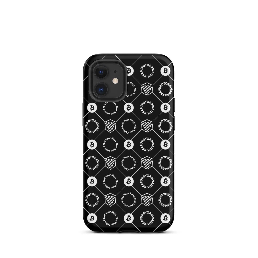 HODL iPhone Hard Case "First Edition Black" - HODL iPhone Hard Case "First Edition Black" - Schwarz Matt / iPhone 12 mini | Exklusive Smartphone Hülle Streetwear von HODL®