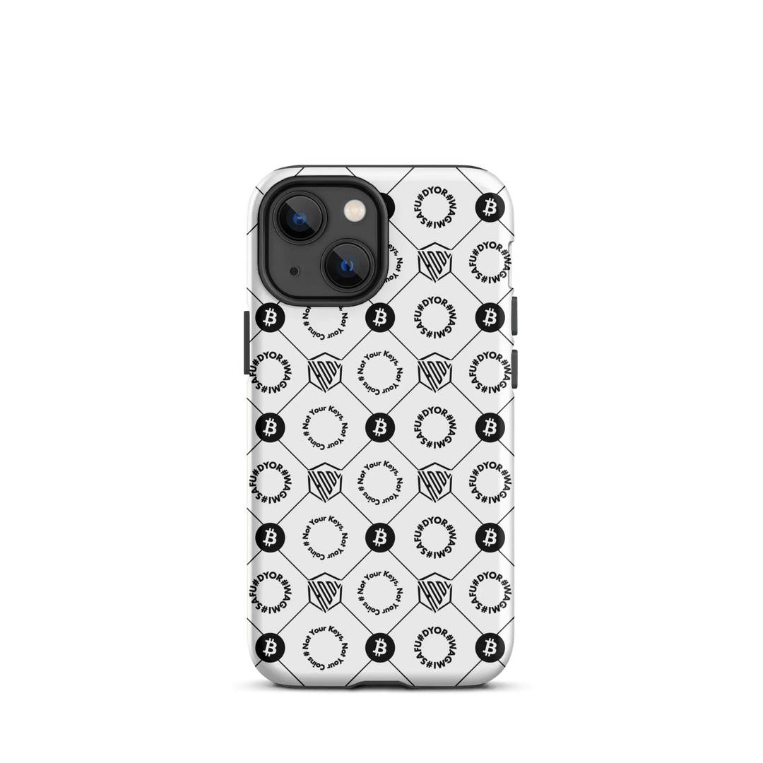 HODL iPhone Hard Case "First Edition White" - HODL iPhone Hard Case "First Edition White" - Weiß Matt / iPhone 13 mini | Exklusive Smartphone Hülle Streetwear von HODL®