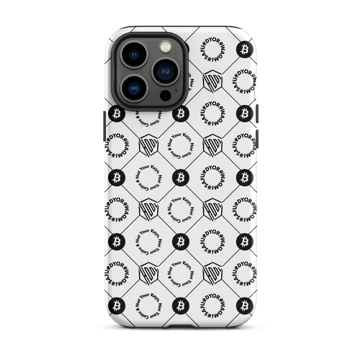 HODL iPhone Hard Case "First Edition White" - HODL iPhone Hard Case "First Edition White" - Weiß Matt / iPhone 13 Pro Max | Exklusive Smartphone Hülle Streetwear von HODL®