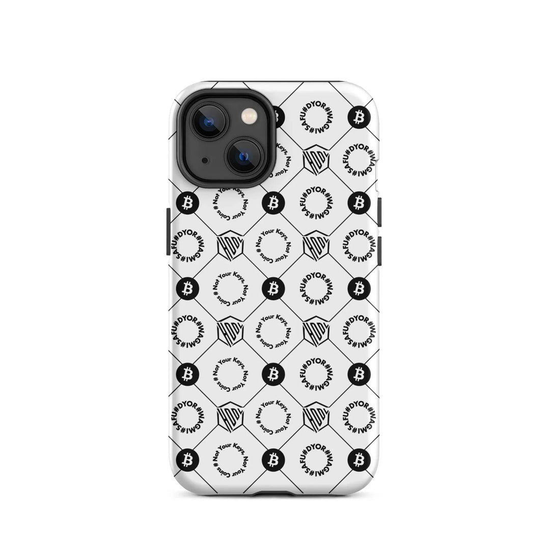 HODL iPhone Hard Case "First Edition White" - HODL iPhone Hard Case "First Edition White" - Weiß Matt / iPhone 14 | Exklusive Smartphone Hülle Streetwear von HODL®