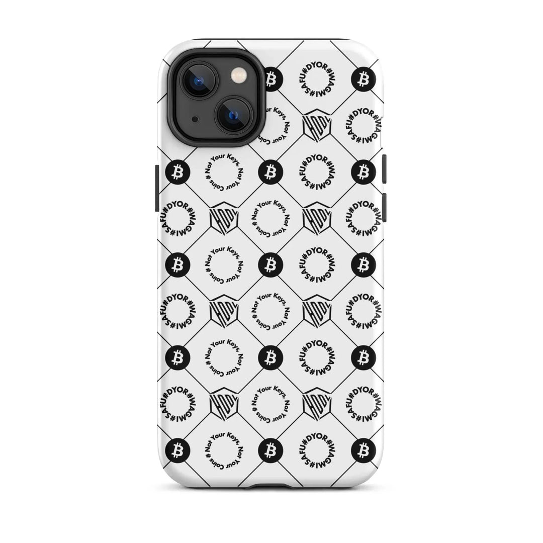 HODL iPhone Hard Case "First Edition White" - HODL iPhone Hard Case "First Edition White" - Weiß Matt / iPhone 14 Plus | Exklusive Smartphone Hülle Streetwear von HODL®