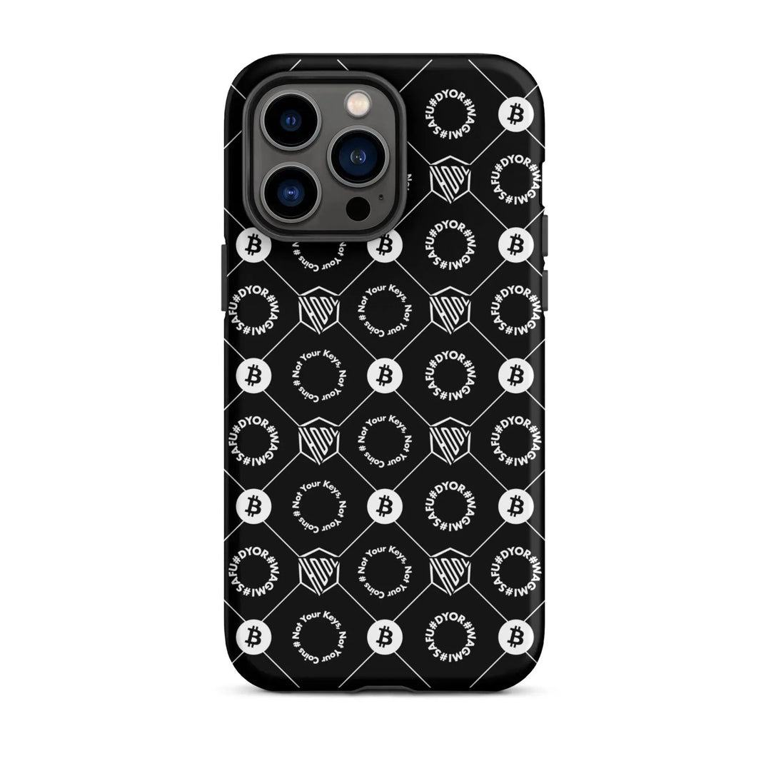 HODL iPhone Hard Case "First Edition Black" - HODL iPhone Hard Case "First Edition Black" - Schwarz Matt / iPhone 14 Pro Max | Exklusive Smartphone Hülle Streetwear von HODL®