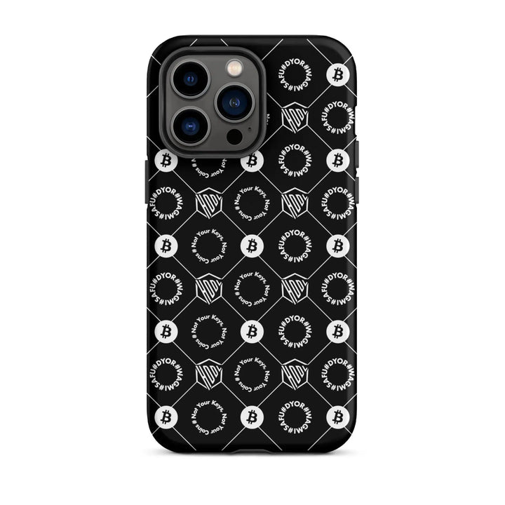 HODL iPhone Hard Case "First Edition Black" - HODL iPhone Hard Case "First Edition Black" - Schwarz Matt / iPhone 14 Pro Max | Exklusive Smartphone Hülle Streetwear von HODL®