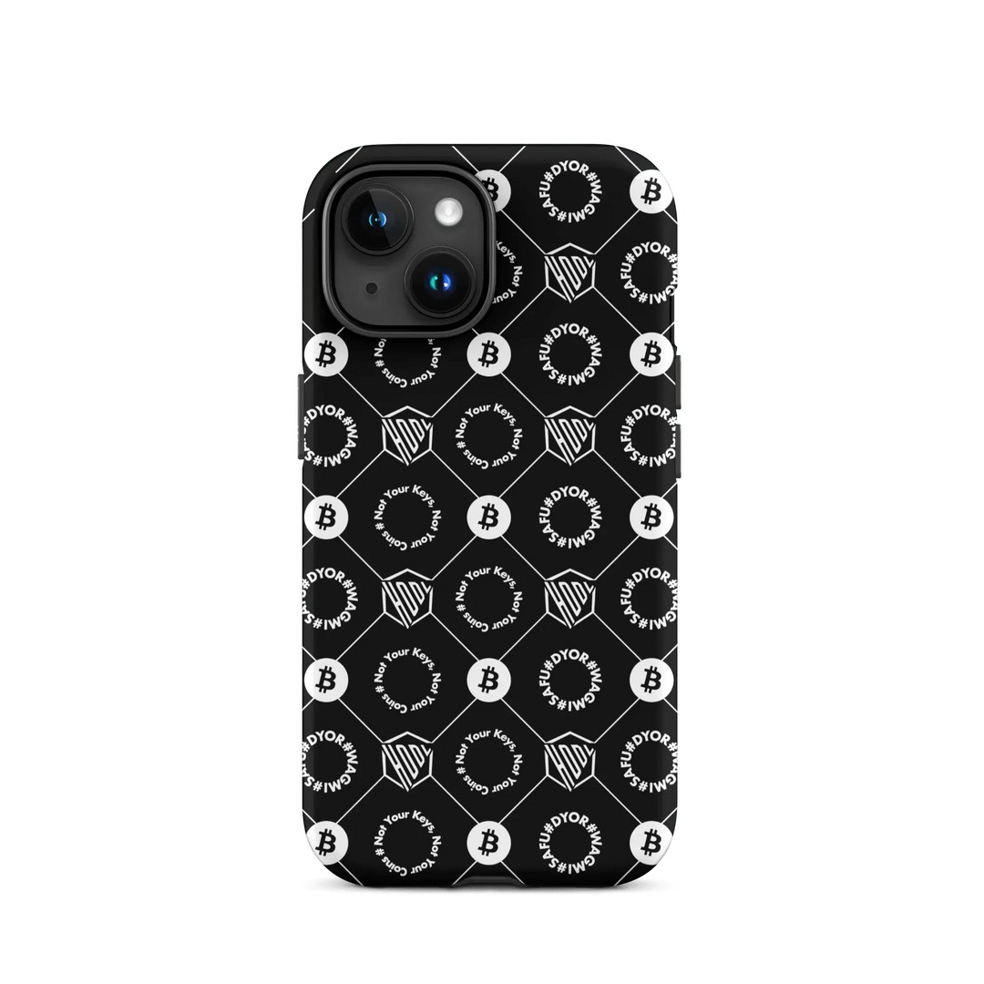 HODL iPhone Hard Case "First Edition Black" - HODL iPhone Hard Case "First Edition Black" - Schwarz Matt / iPhone 15 | Exklusive Smartphone Hülle Streetwear von HODL®