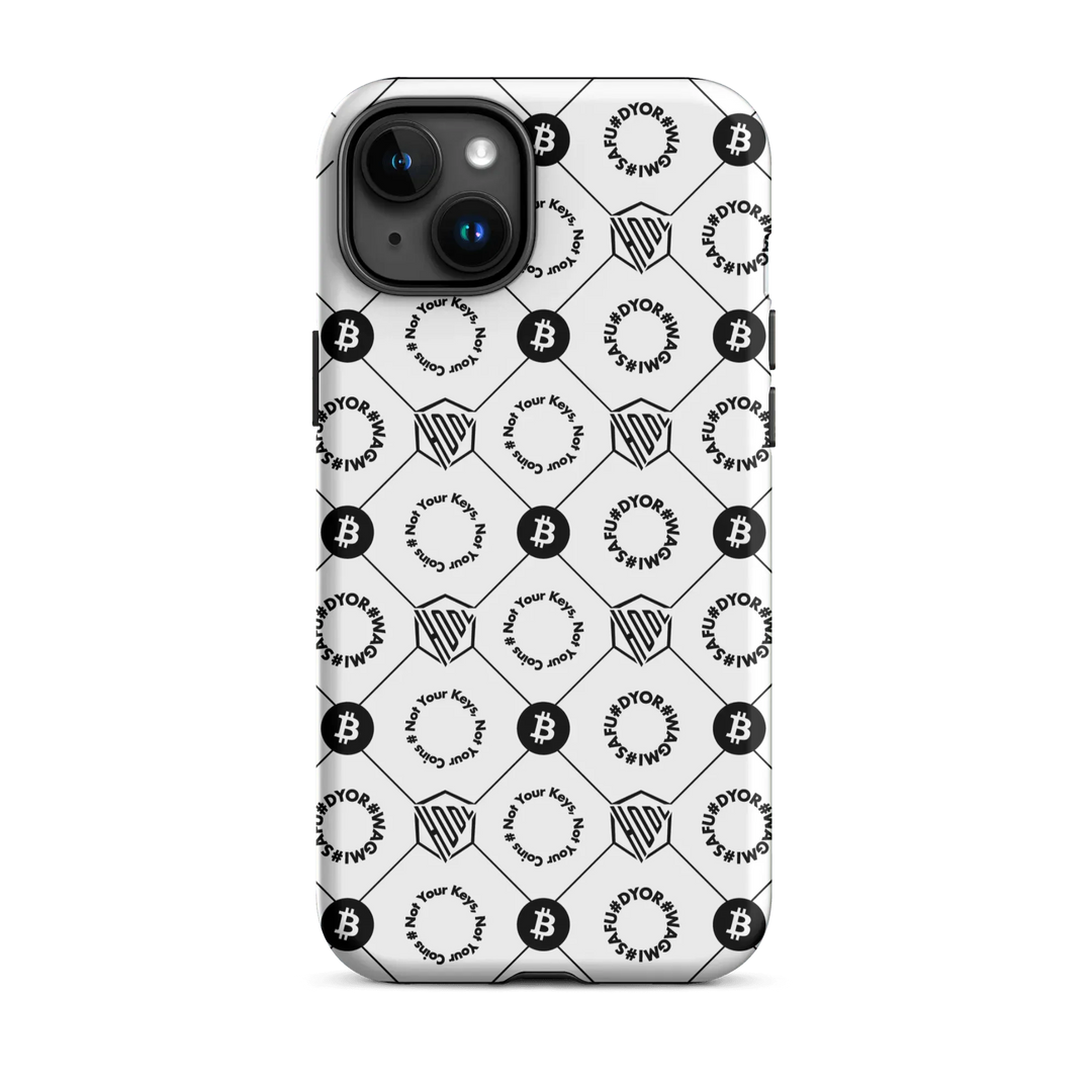 HODL iPhone Hard Case "First Edition White" - HODL iPhone Hard Case "First Edition White" - Weiß Matt / iPhone 15 Plus | Exklusive Smartphone Hülle Streetwear von HODL®
