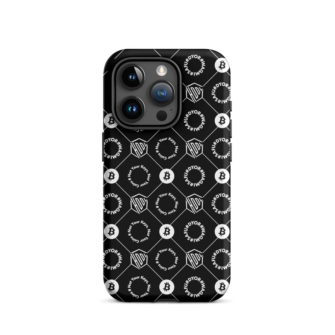 HODL iPhone Hard Case "First Edition Black" - HODL iPhone Hard Case "First Edition Black" - Schwarz Matt / iPhone 15 Pro | Exklusive Smartphone Hülle Streetwear von HODL®