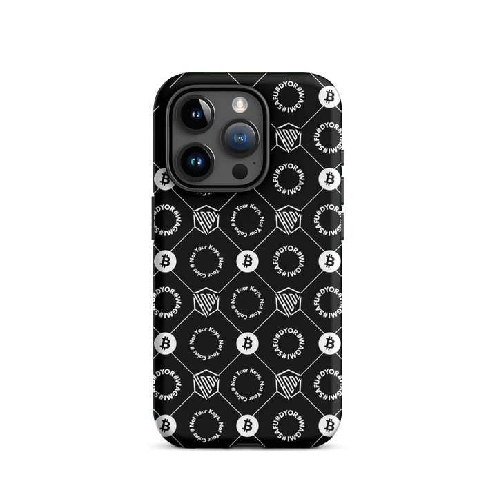 HODL iPhone Hard Case "First Edition Black" - HODL iPhone Hard Case "First Edition Black" - Schwarz Matt / iPhone 15 Pro | Exklusive Smartphone Hülle Streetwear von HODL®