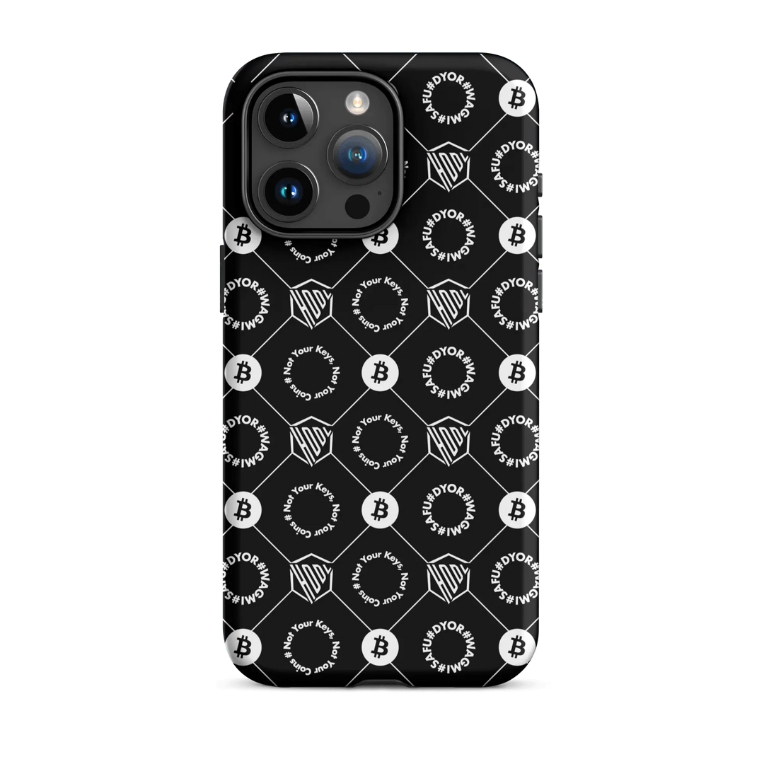 HODL iPhone Hard Case "First Edition Black" - HODL iPhone Hard Case "First Edition Black" - Schwarz Matt / iPhone 15 Pro Max | Exklusive Smartphone Hülle Streetwear von HODL®