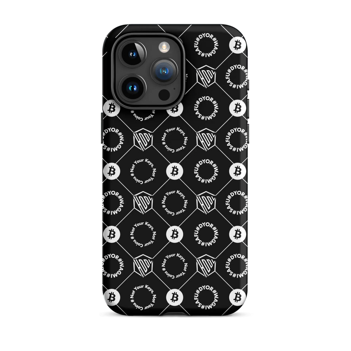 HODL iPhone Hard Case "First Edition Black" - HODL iPhone Hard Case "First Edition Black" - Schwarz Matt / iPhone 15 Pro Max | Exklusive Smartphone Hülle Streetwear von HODL®