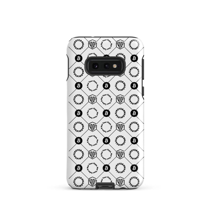 HODL Samsung Hard Case "First Edition White" - HODL Samsung Hard Case "First Edition White" - Weiß Glossy / Samsung Galaxy S10e | Exklusive Smartphone Hülle Streetwear von HODL®