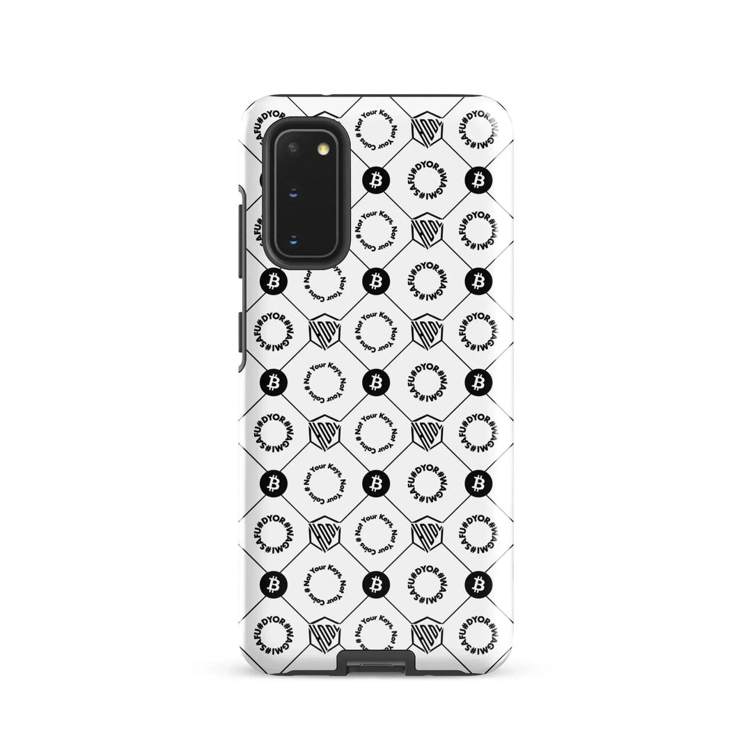 HODL Samsung Hard Case "First Edition White" - HODL Samsung Hard Case "First Edition White" - Weiß Glossy / Samsung Galaxy S20 | Exklusive Smartphone Hülle Streetwear von HODL®