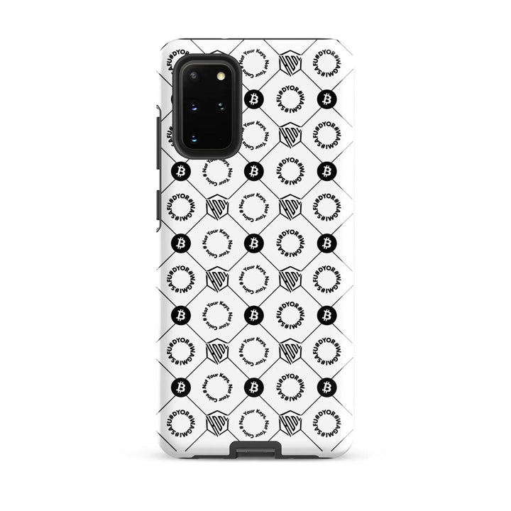 HODL Samsung Hard Case "First Edition White" - HODL Samsung Hard Case "First Edition White" - Weiß Glossy / Samsung Galaxy S20 Plus | Exklusive Smartphone Hülle Streetwear von HODL®