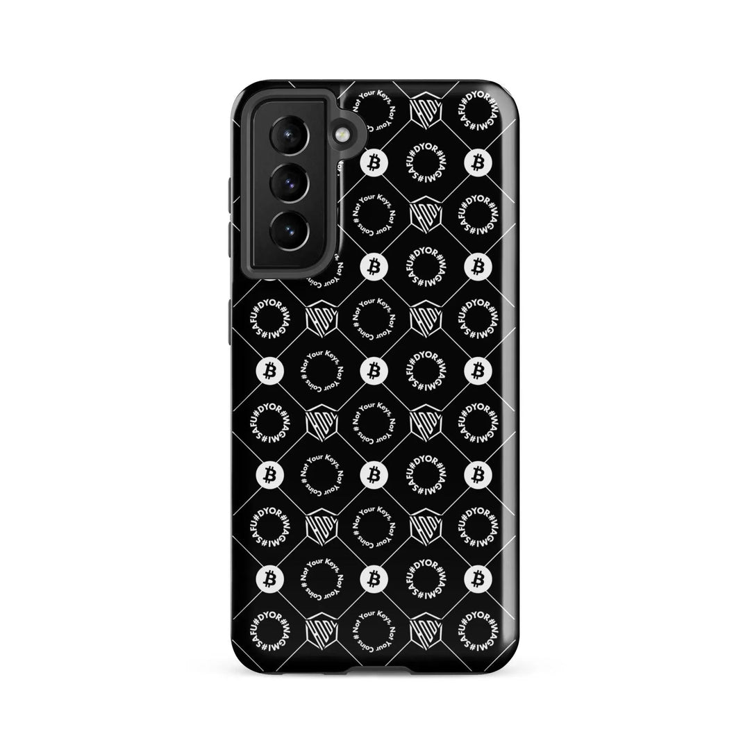 HODL Samsung Hard Case "First Edition Black" - HODL Samsung Hard Case "First Edition Black" - Schwarz Glossy / Samsung Galaxy S21 FE | Exklusive Smartphone Hülle Streetwear von HODL®
