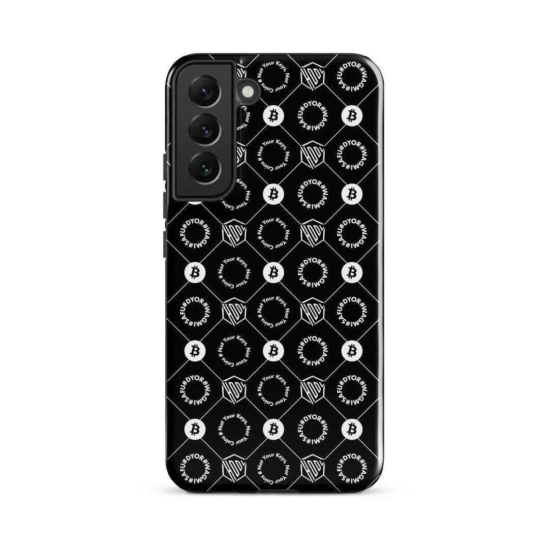 HODL Samsung Hard Case "First Edition Black" - HODL Samsung Hard Case "First Edition Black" - Schwarz Glossy / Samsung Galaxy S22 Plus | Exklusive Smartphone Hülle Streetwear von HODL®