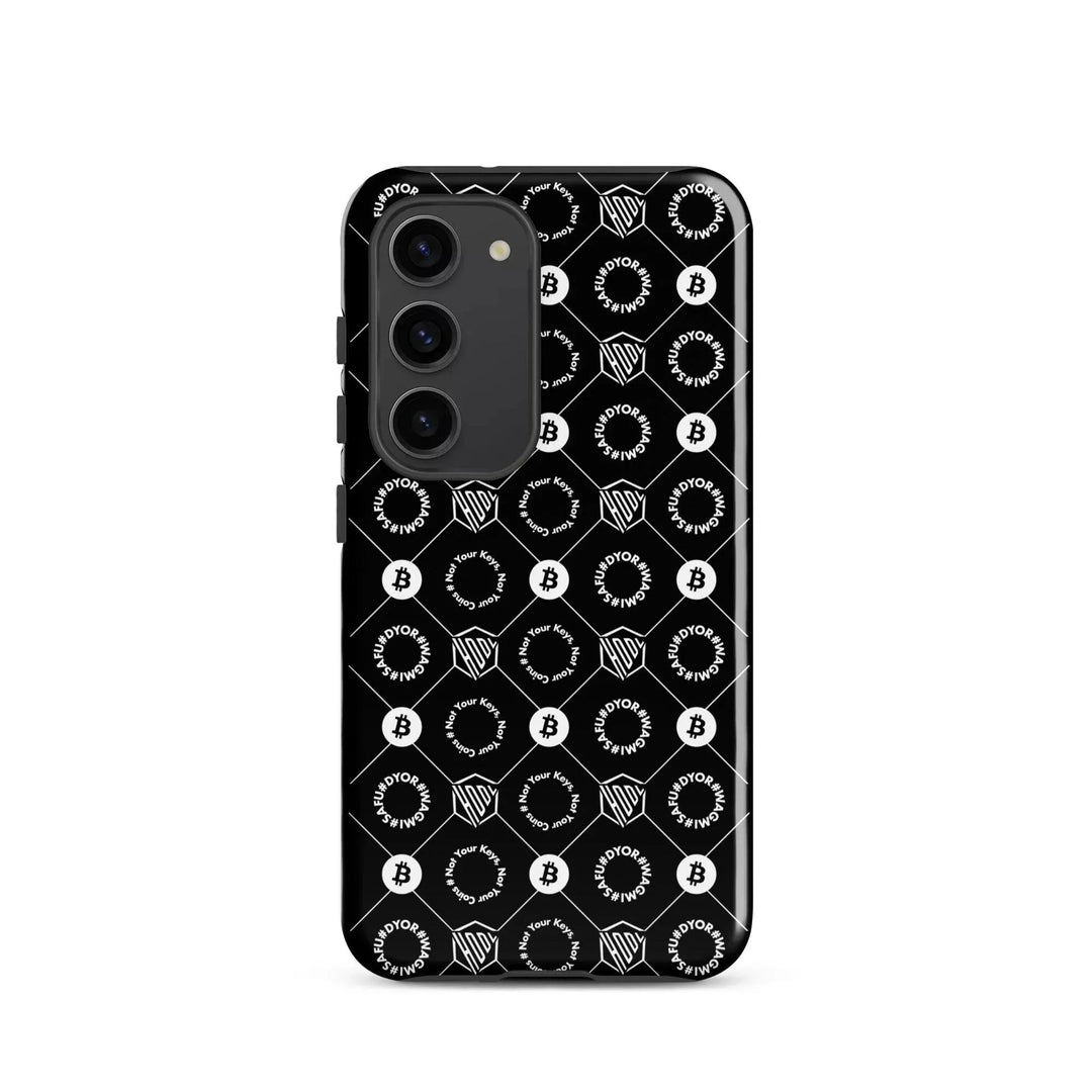 HODL Samsung Hard Case "First Edition Black" - HODL Samsung Hard Case "First Edition Black" - Schwarz Glossy / Samsung Galaxy S23 | Exklusive Smartphone Hülle Streetwear von HODL®