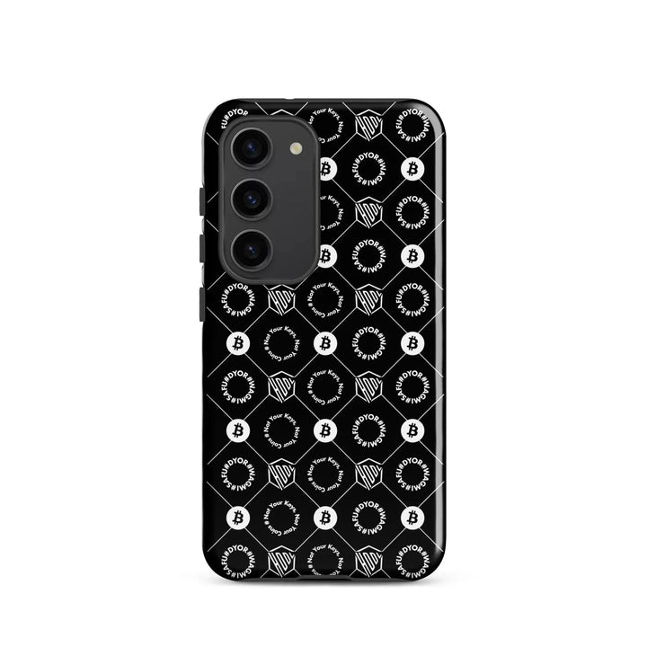 HODL Samsung Hard Case "First Edition Black" - HODL Samsung Hard Case "First Edition Black" - Schwarz Glossy / Samsung Galaxy S23 | Exklusive Smartphone Hülle Streetwear von HODL®