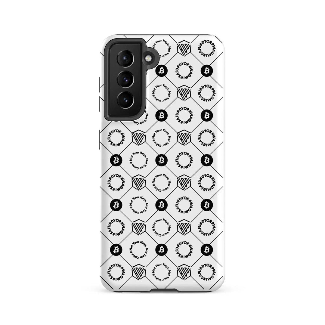 HODL Samsung Hard Case "First Edition White" - HODL Samsung Hard Case "First Edition White" - Weiß Matt / Samsung Galaxy S21 FE | Exklusive Smartphone Hülle Streetwear von HODL®