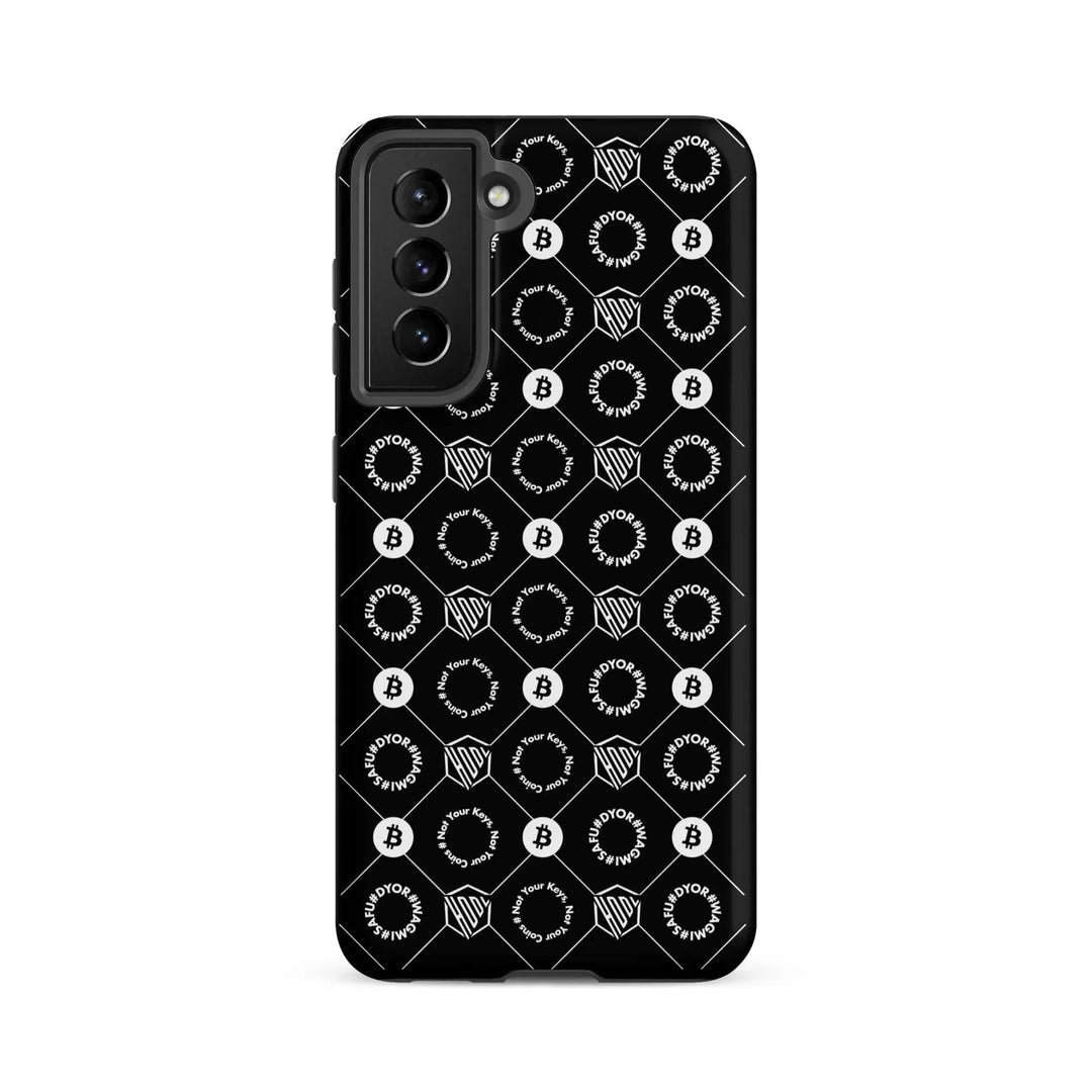 HODL Samsung Hard Case "First Edition Black" - HODL Samsung Hard Case "First Edition Black" - Schwarz Matt / Samsung Galaxy S21 FE | Exklusive Smartphone Hülle Streetwear von HODL®