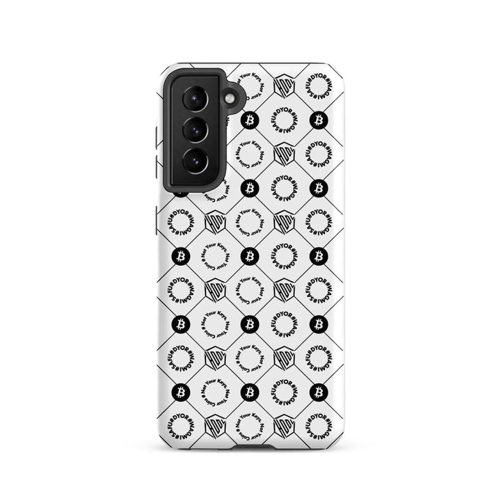 HODL Samsung Hard Case "First Edition White" - HODL Samsung Hard Case "First Edition White" - Weiß Matt / Samsung Galaxy S21 | Exklusive Smartphone Hülle Streetwear von HODL®