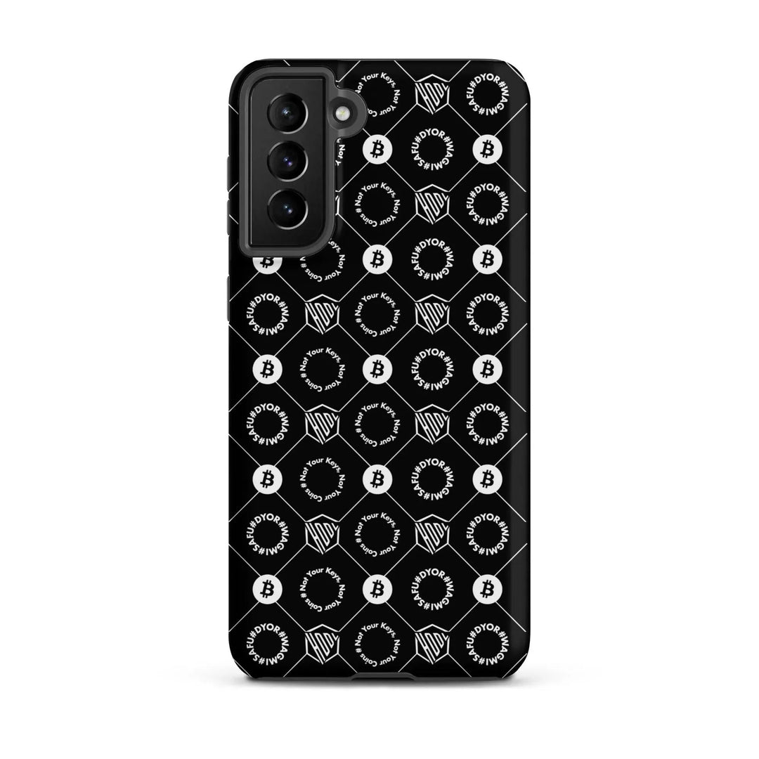 HODL Samsung Hard Case "First Edition Black" - HODL Samsung Hard Case "First Edition Black" - Schwarz Matt / Samsung Galaxy S21 Plus | Exklusive Smartphone Hülle Streetwear von HODL®