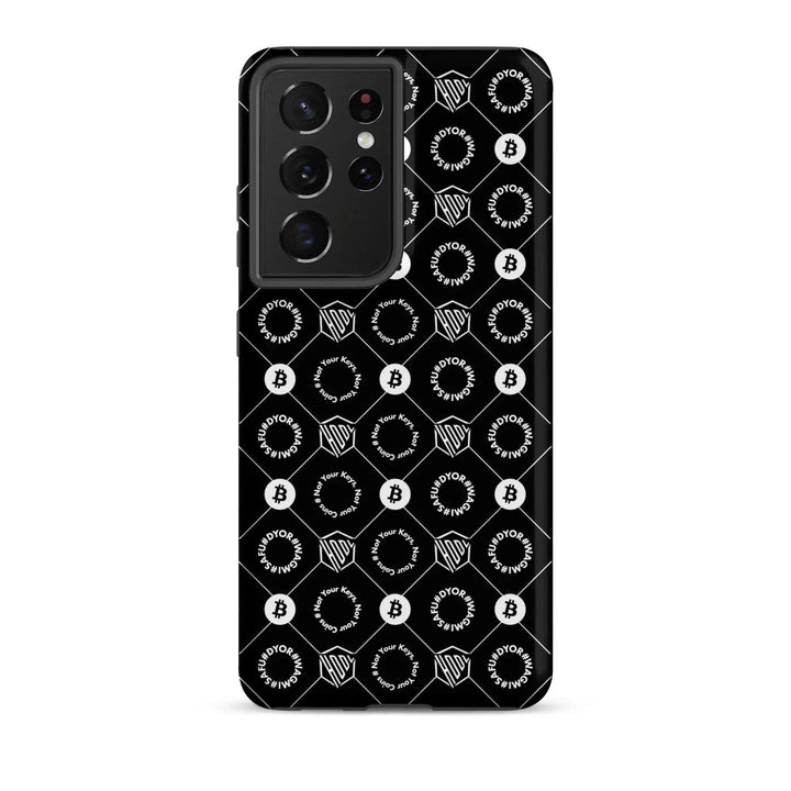 HODL Samsung Hard Case "First Edition Black" - HODL Samsung Hard Case "First Edition Black" - Schwarz Matt / Samsung Galaxy S21 Ultra | Exklusive Smartphone Hülle Streetwear von HODL®