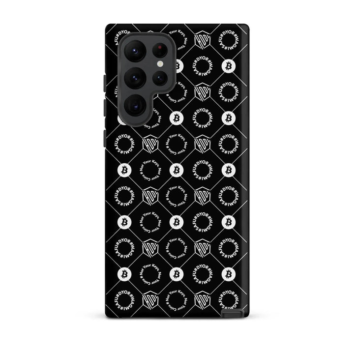 HODL Samsung Hard Case "First Edition Black" - HODL Samsung Hard Case "First Edition Black" - Schwarz Matt / Samsung Galaxy S22 Ultra | Exklusive Smartphone Hülle Streetwear von HODL®