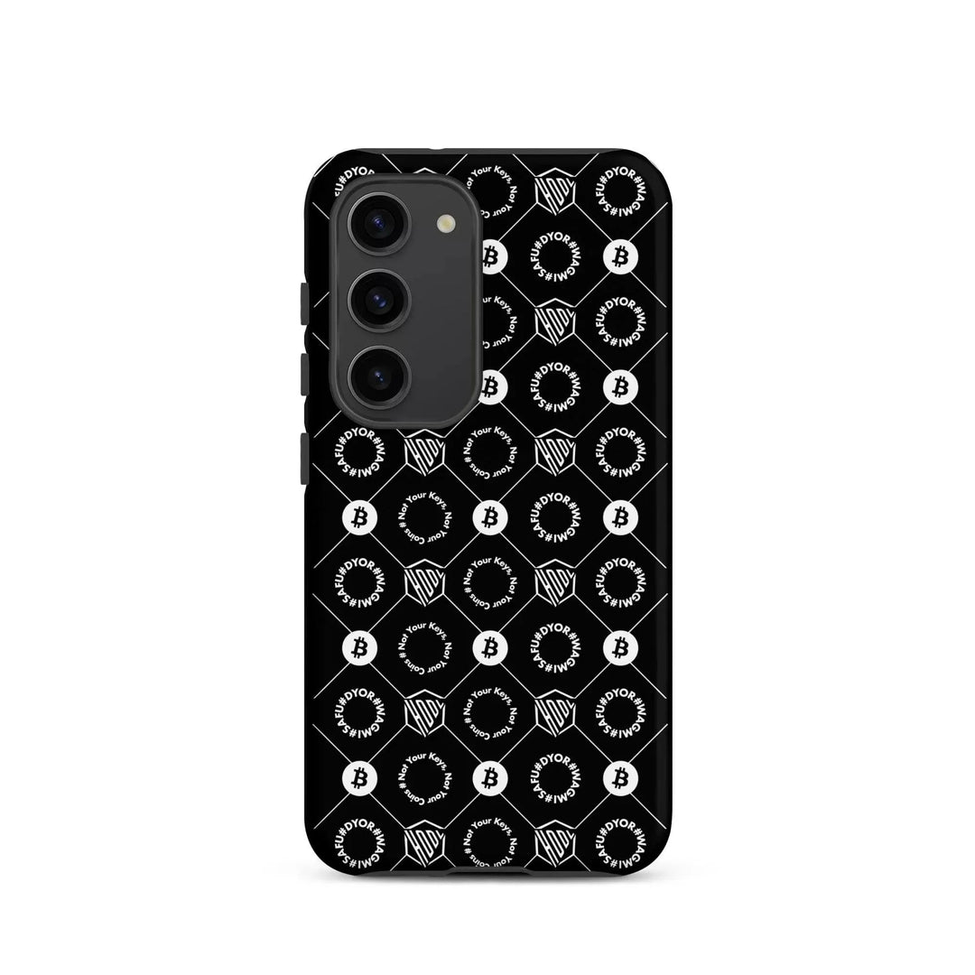 HODL Samsung Hard Case "First Edition Black" - HODL Samsung Hard Case "First Edition Black" - Schwarz Matt / Samsung Galaxy S23 | Exklusive Smartphone Hülle Streetwear von HODL®