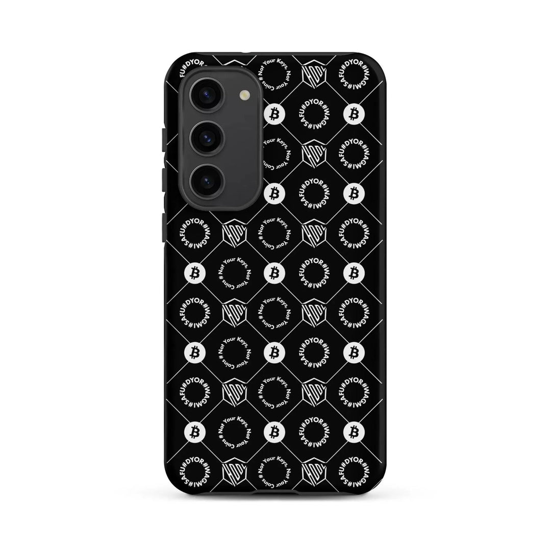 HODL Samsung Hard Case "First Edition Black" - HODL Samsung Hard Case "First Edition Black" - Schwarz Matt / Samsung Galaxy S23 Plus | Exklusive Smartphone Hülle Streetwear von HODL®