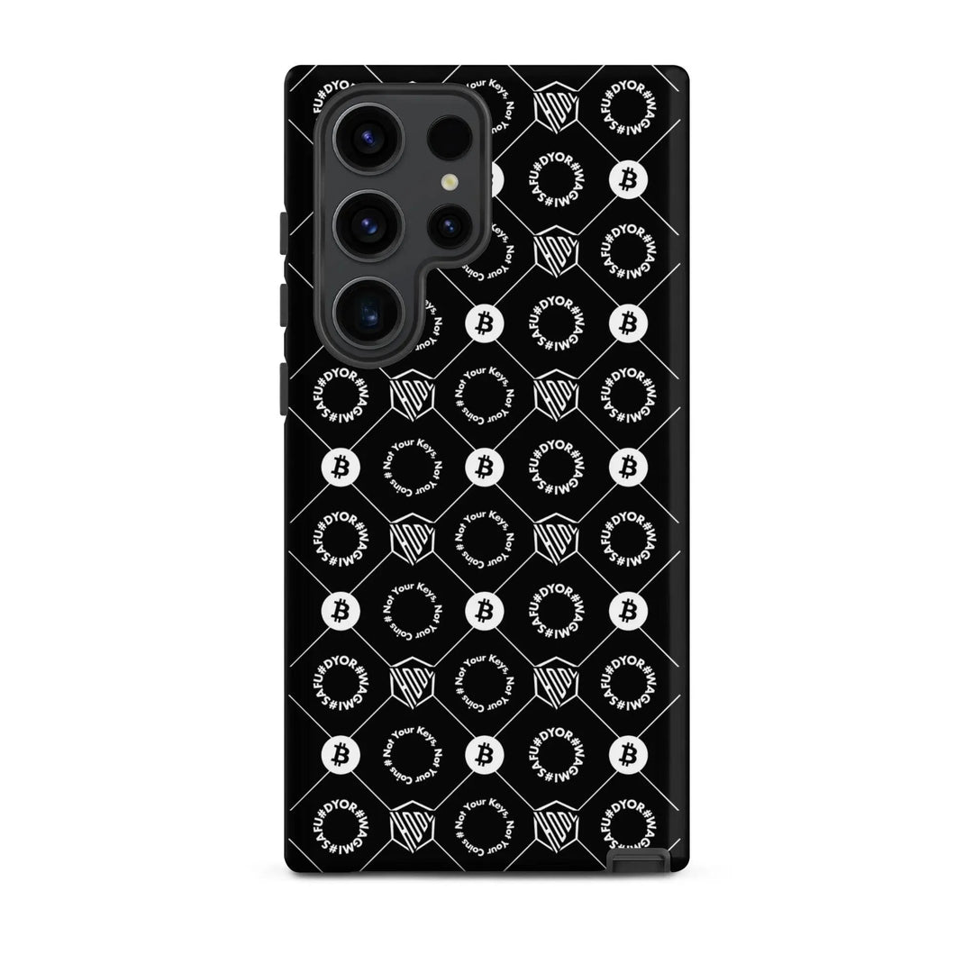 HODL Samsung Hard Case "First Edition Black" - HODL Samsung Hard Case "First Edition Black" - Schwarz Matt / Samsung Galaxy S23 Ultra | Exklusive Smartphone Hülle Streetwear von HODL®