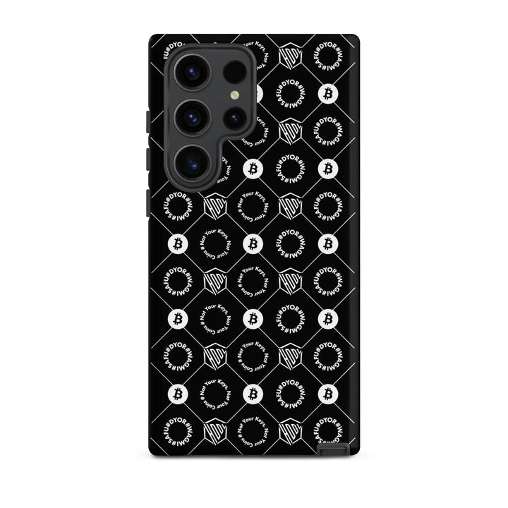 HODL Samsung Hard Case "First Edition Black" - HODL Samsung Hard Case "First Edition Black" - Schwarz Matt / Samsung Galaxy S23 Ultra | Exklusive Smartphone Hülle Streetwear von HODL®