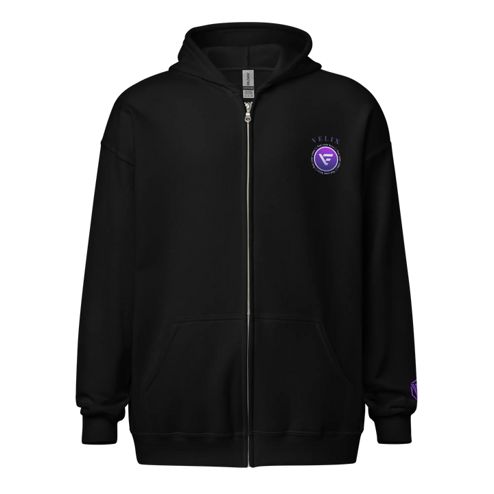 HODL Zip Hoodie VELIX - HODL Zip Hoodie VELIX - Schwarz / S | Exklusive Hoodie Streetwear von HODL®
