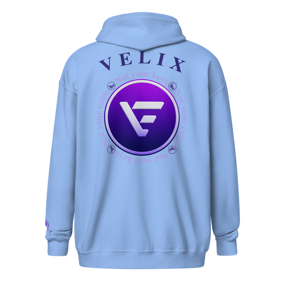 HODL Zip Hoodie VELIX - HODL Zip Hoodie VELIX - Schwarz / S | Exklusive Hoodie Streetwear von HODL®