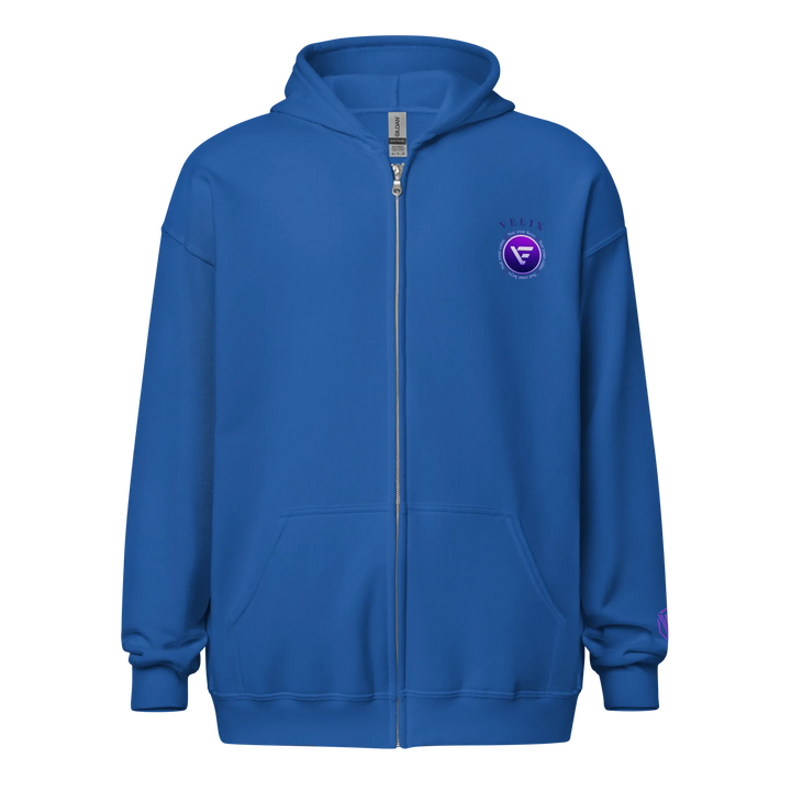 HODL Zip Hoodie VELIX - HODL Zip Hoodie VELIX - Blau / S | Exklusive Hoodie Streetwear von HODL®