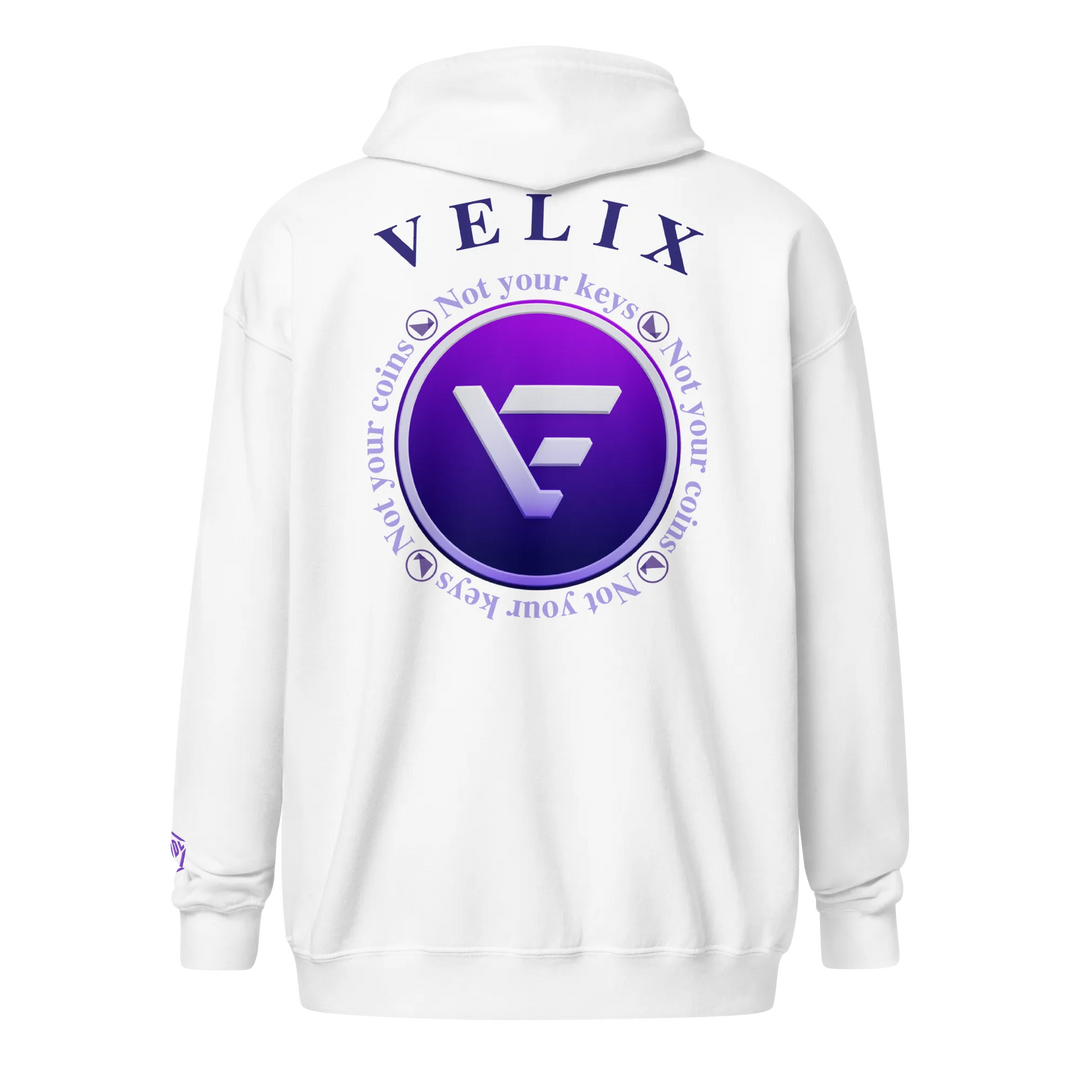 HODL Zip Hoodie VELIX - HODL Zip Hoodie VELIX - Schwarz / S | Exklusive Hoodie Streetwear von HODL®