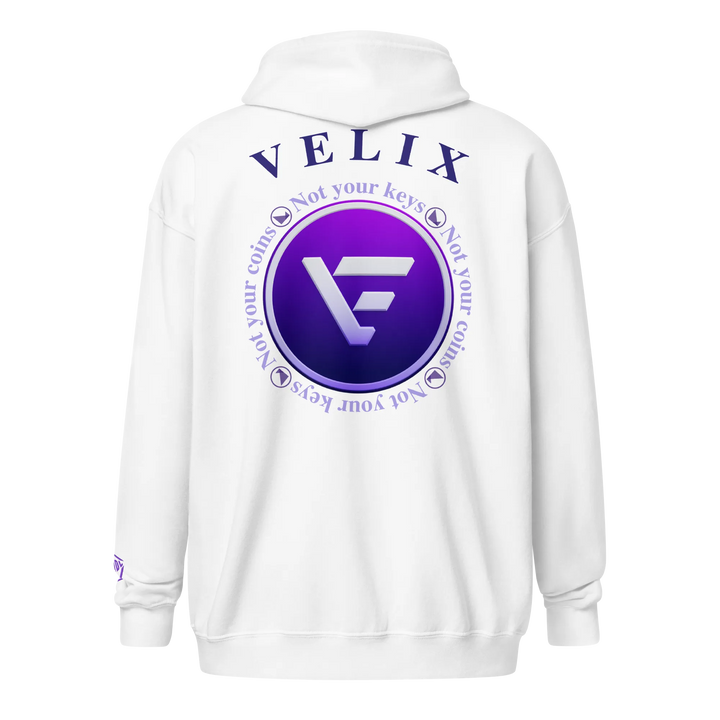 HODL Zip Hoodie VELIX - HODL Zip Hoodie VELIX - Schwarz / S | Exklusive Hoodie Streetwear von HODL®