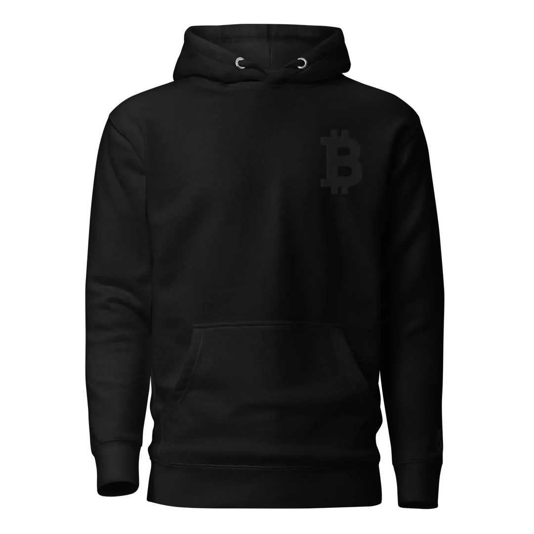 Bitcoin Hoodie Big B Black - Bitcoin Hoodie Big B Black - Private Key / S | Exklusive Hoodie Streetwear von HODL®