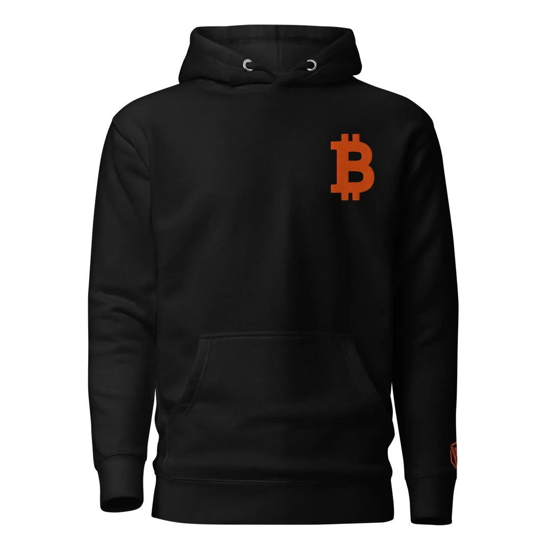 Bitcoin Hoodie Big B Orange - Bitcoin Hoodie Big B Orange - Private Key / S | Exklusive Hoodie Streetwear von HODL®