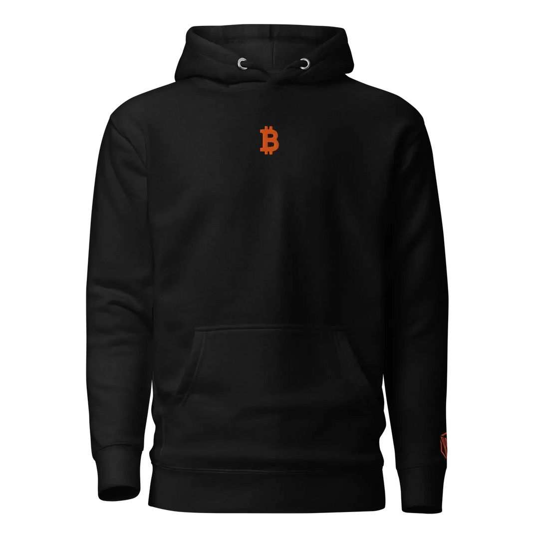 Bitcoin Hoodie Orange - Bitcoin Hoodie Orange - Private Key / S | Exklusive Hoodie Streetwear von HODL®